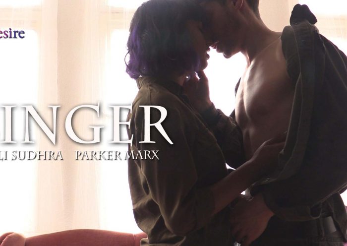 Linger by Ms. Naughty Feminist porn video - a woman and man kiss